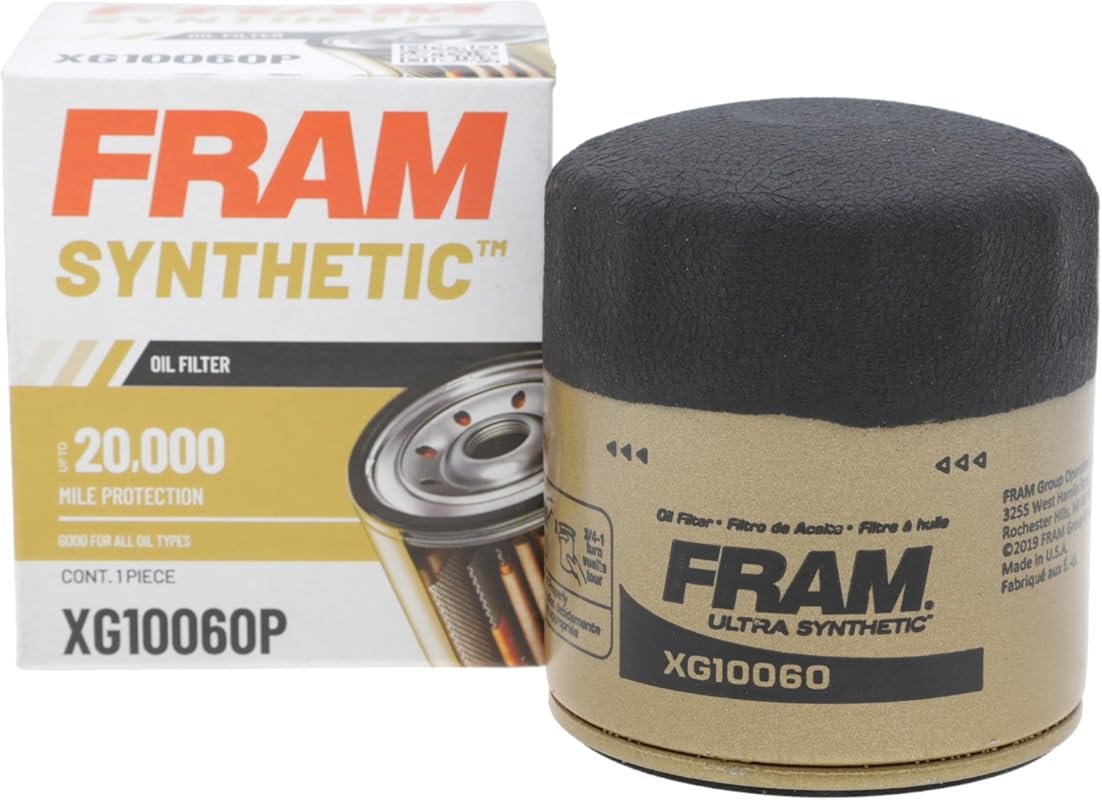 FRAM XG10060P Synthetic Oil Filter for 20K Mile Protection – Premium Engine Protection