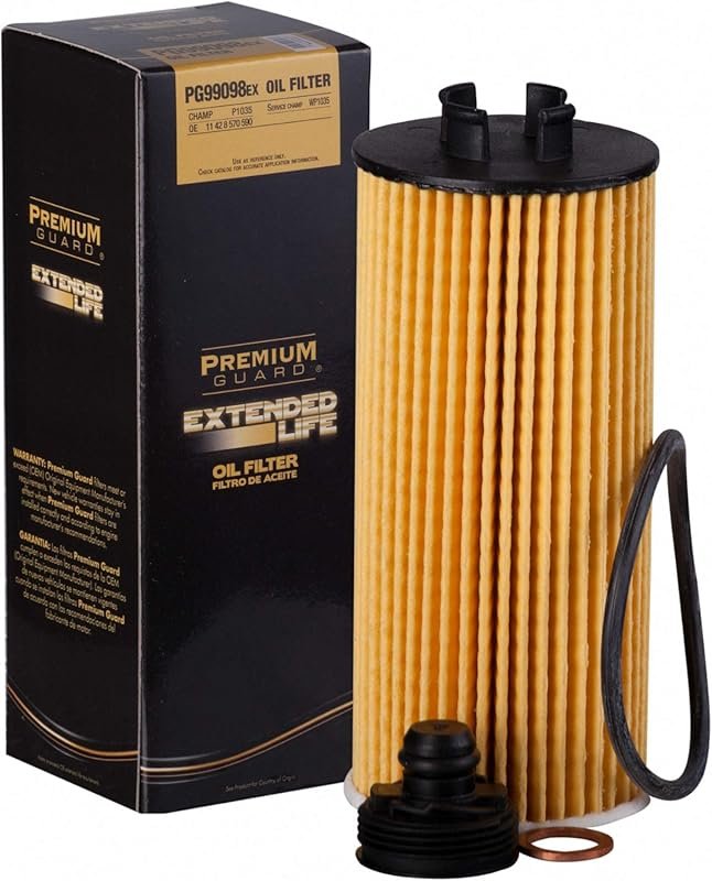Premium Guard PG99098EX Extended Life Oil Filter – Up to 10k Miles for