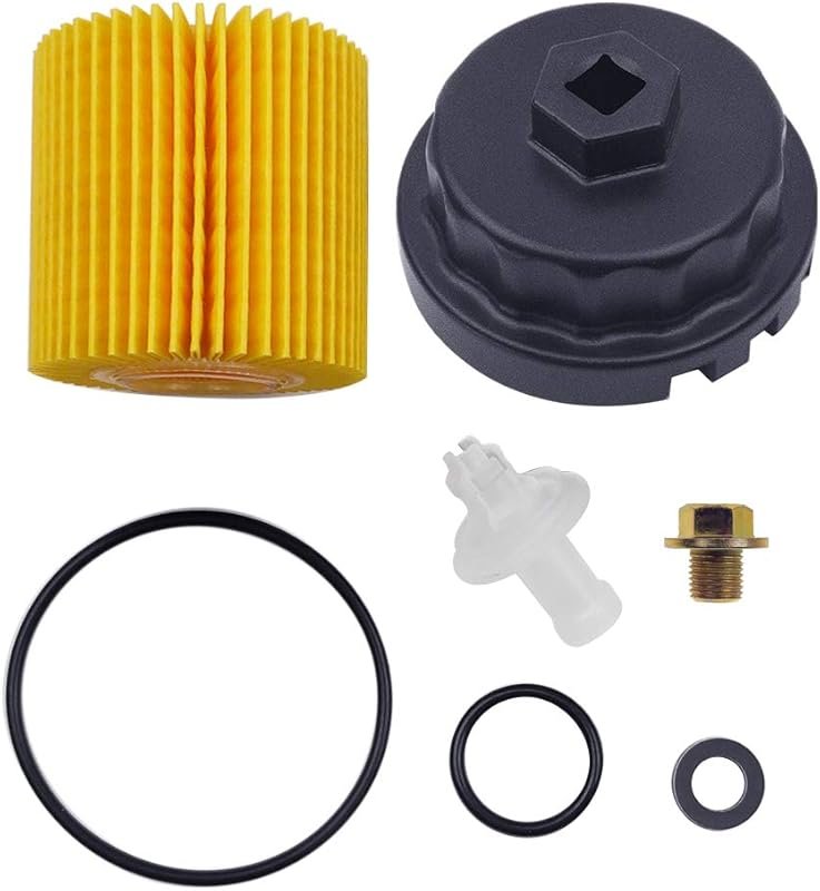 Genuine Oil Filter, Wrench, and Drain Plug for Toyota and Lexus Vehicl
