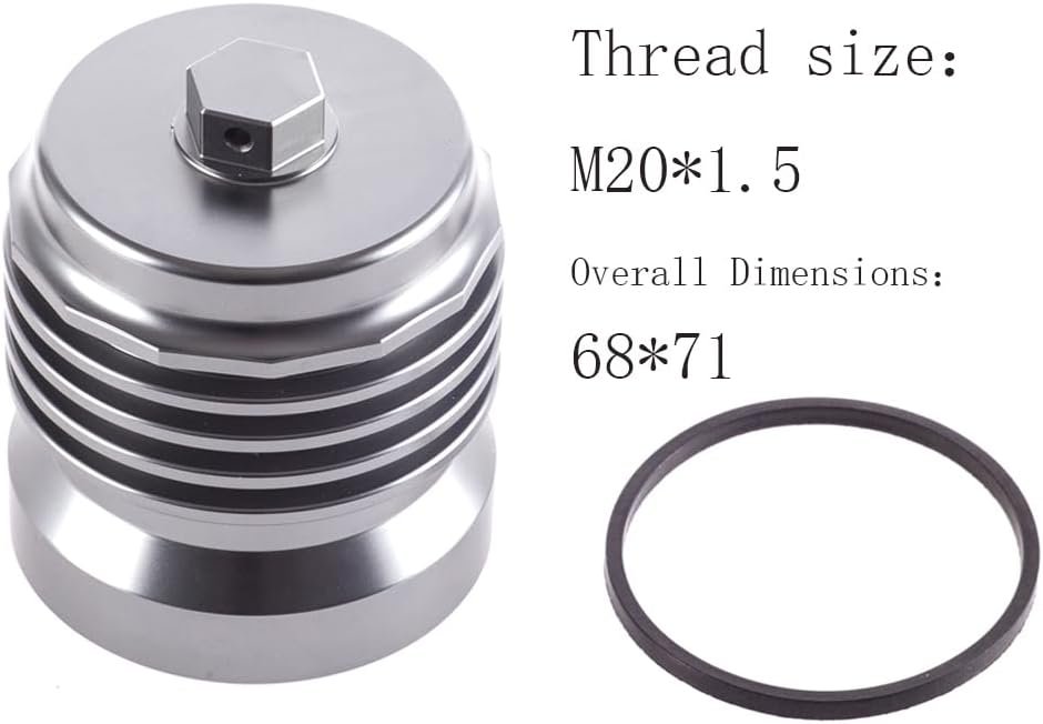 Stainless Steel Reusable Motorcycle Oil Filter with M20x1.5 Thread for