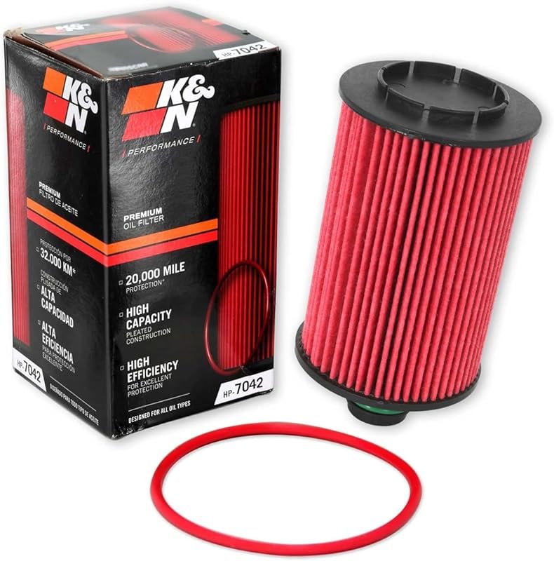 K&N High-Capacity Oil Filter – 20,000 Mile Protection for Select Jeep 