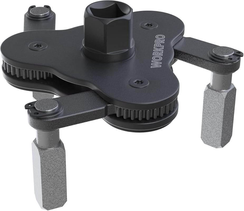 WORKPRO Adjustable Magnetic Oil Filter Wrench for Easy Engine Filter R