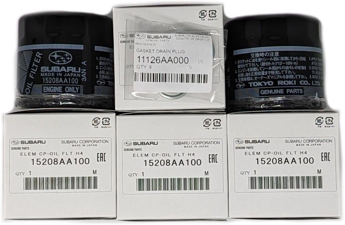 Genuine Subaru Engine Oil Filter & Crush Gasket Kit for Legacy, Outback