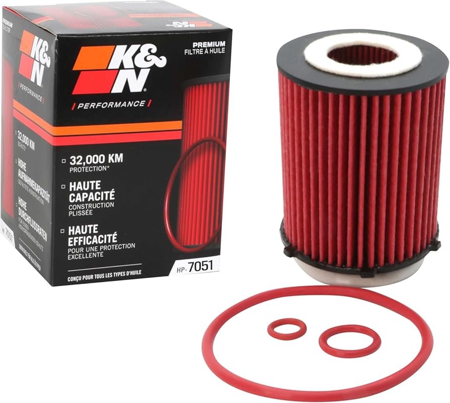 K&N HP-7051 Premium Oil Filter – 20,000 Mile Protection for Infiniti & Mercedes-Benz Engines