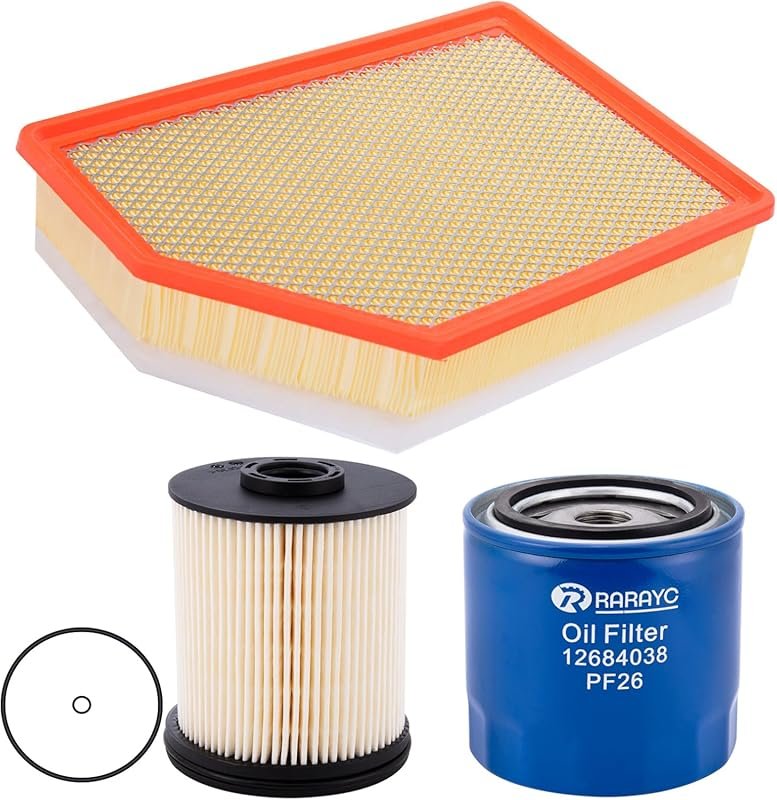 6.6L Duramax Air, Oil & Fuel Filter Set for 2020-2024 Chevy Silverado 