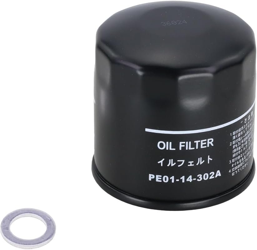 Kefly PE01-14-302A Oil Filter for Mazda 3, CX-5, MX-5 with Drain Plug Gasket