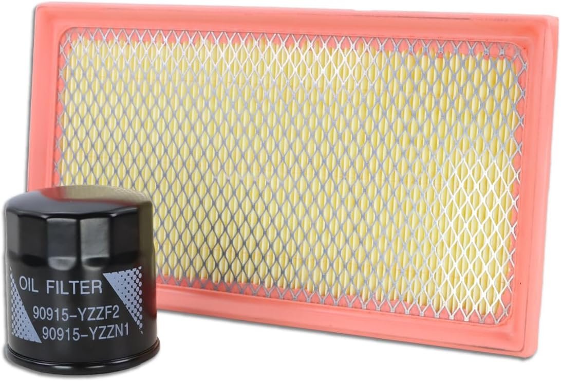 Kefly CA12289 Engine Air Filter & 90915-YZZF2 Oil Filter for Toyota Ca