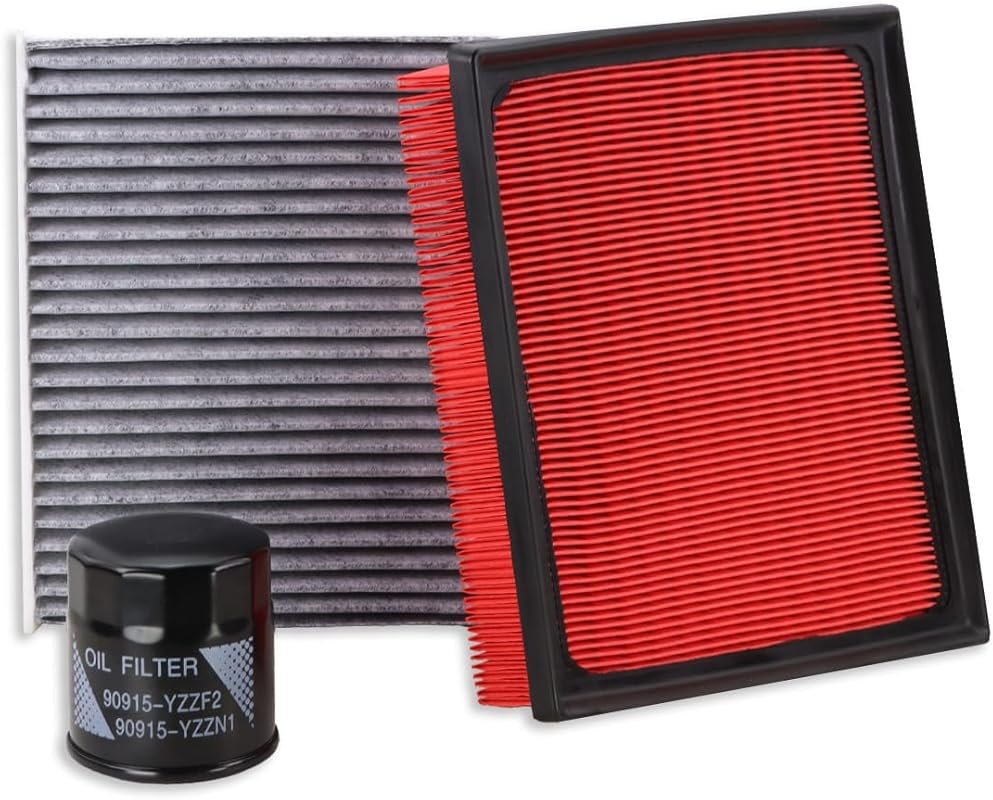 Kefly Engine, Oil & Cabin Air Filter Combo for Toyota Camry, Highlander