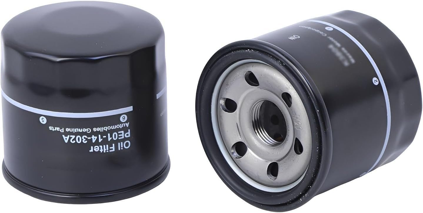 Mokuo Engine Oil Filter with Drain Plug Gasket for Mazda 3, CX-5, CX-3