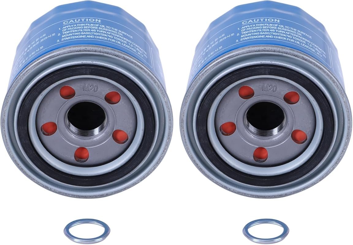 Woniu 2-Pack Oil Filters with Crush Gaskets for Subaru WRX 2015-2024 &