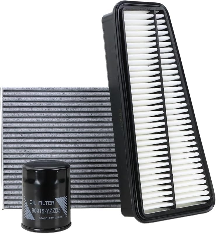 Kefly Engine, Oil & Cabin Air Filter Set for 2005-2015 Toyota Tacoma V