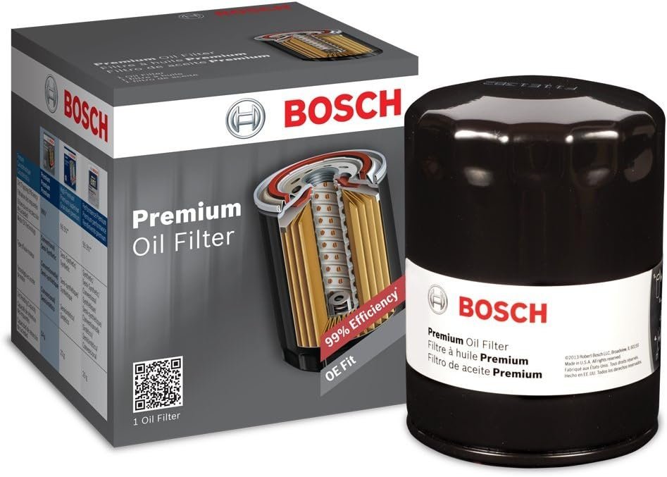 BOSCH 3300 Premium Oil Filter with FILTECH Technology for Honda, Ford,