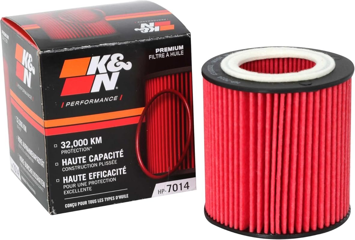 K&N HP-7014 Premium Oil Filter 20,000-Mile Protection High Capacity fo