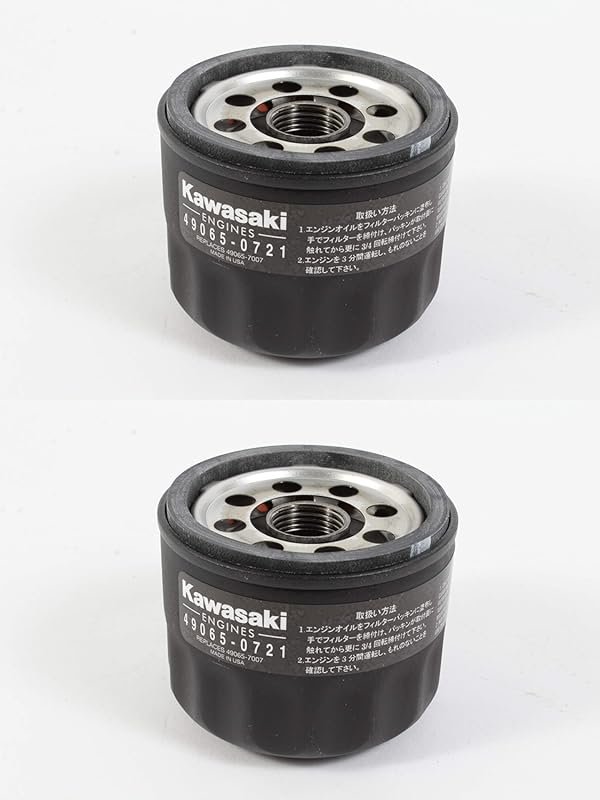 2-Pack Kawasaki 49065-0721 Oil Filter Replaces 49065-7007 for Lawn Mow