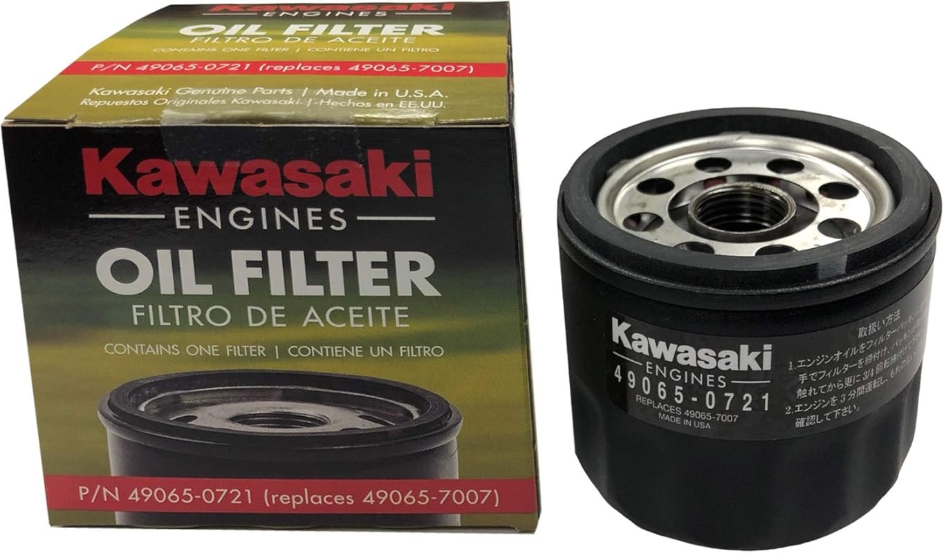Kawasaki 49065-0721 Oil Filter Replacement for 49065-7007 in Lawn Mowe