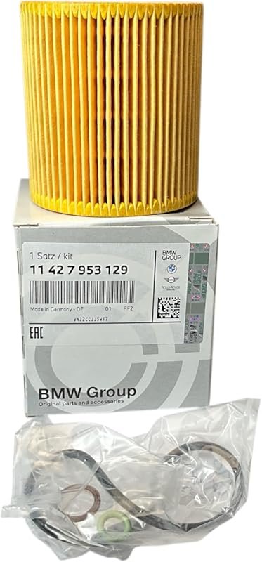 Genuine BMW 11427953129 Oil Filter Element Set for Reliable Engine Fil