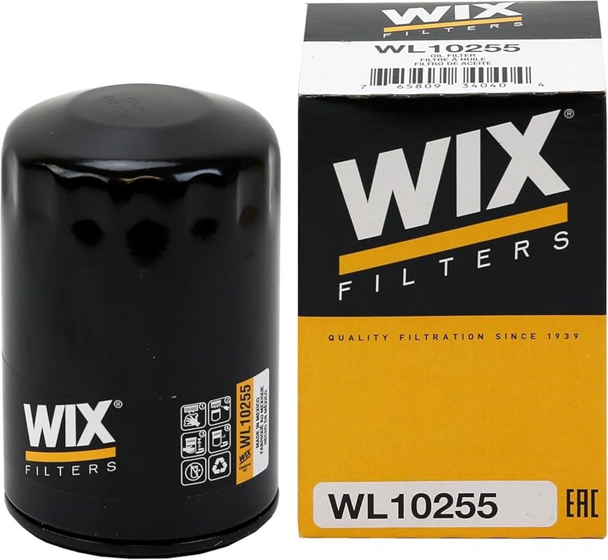 WIX WL10255 Oil Filter for Synthetic & High Mileage Oil, Compatible wi