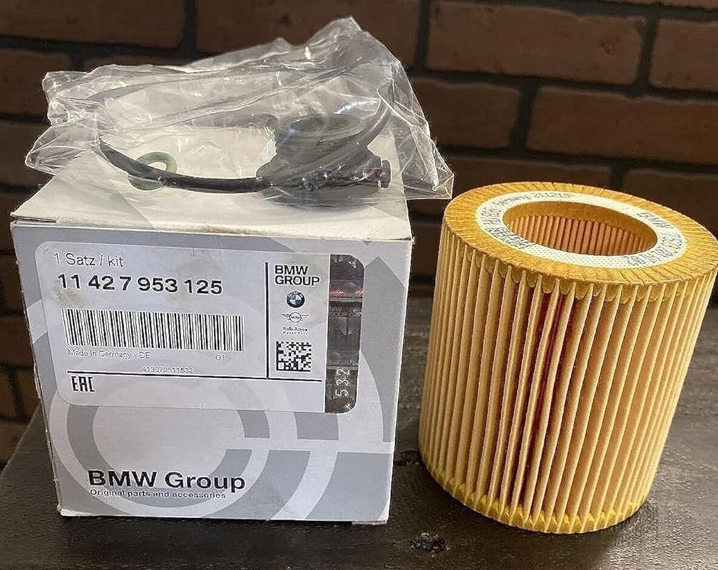 Genuine BMW 11427953125 Oil Filter Element Set for N20 Engines 128i 32