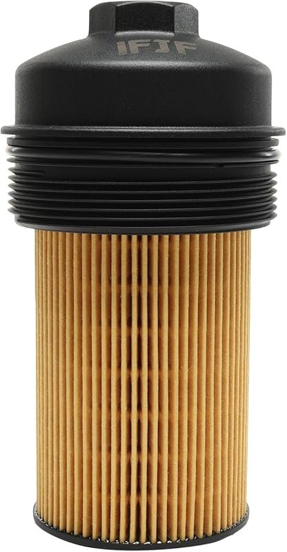 iFJF EC781 Oil Filter Cap and FL2016 Filter for 6.0L/6.4L Powerstroke 
