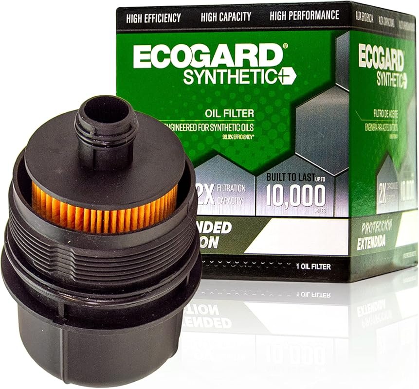 ECOGARD S11880 Premium Cartridge Oil Filter for Ram 1500 Jeep Wrangler
