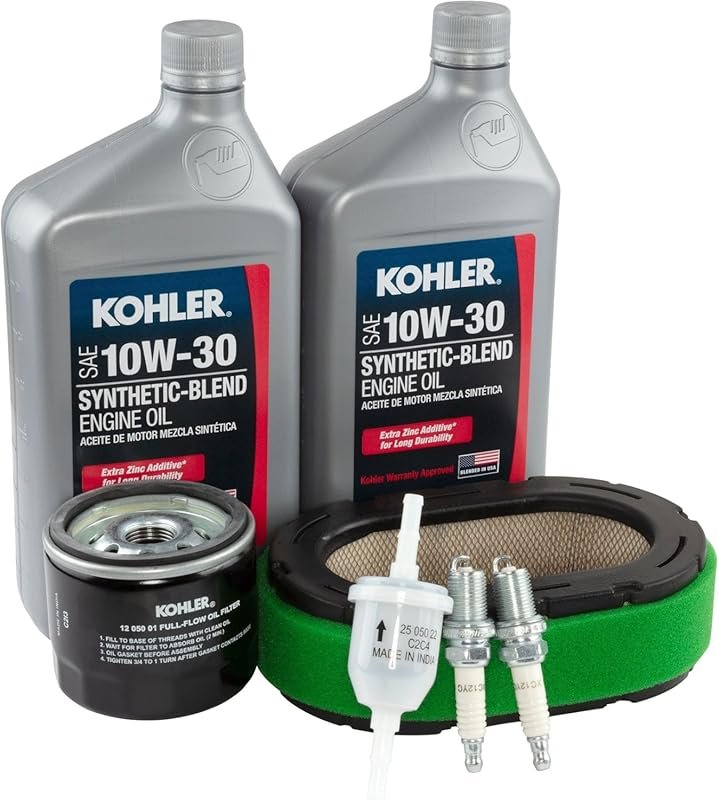 Kohler 7000 Series Full Maintenance Kit – 10W-30 Oil, Air Filter, Fuel