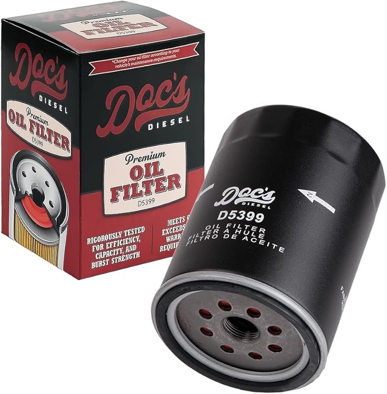 Doc's Diesel Oil Filter D5399 for Chevrolet/GMC 6.6L Duramax 2001-2019