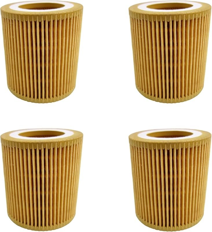 11427953129 4-Pack Oil Filter Elements for BMW 328i 335i X3 X5 X6 Z4 H