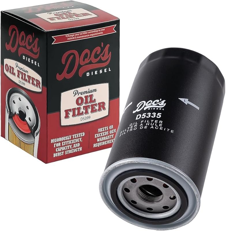 Doc's Diesel D5335 Oil Filter for 1989-2024 RAM 5.9L 6.7L Cummins 2500
