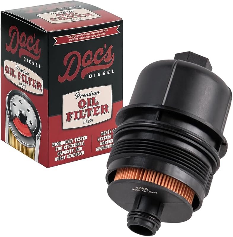 Doc's Diesel D11880 Oil Filter for Jeep Wrangler Gladiator Ram 1500 3.