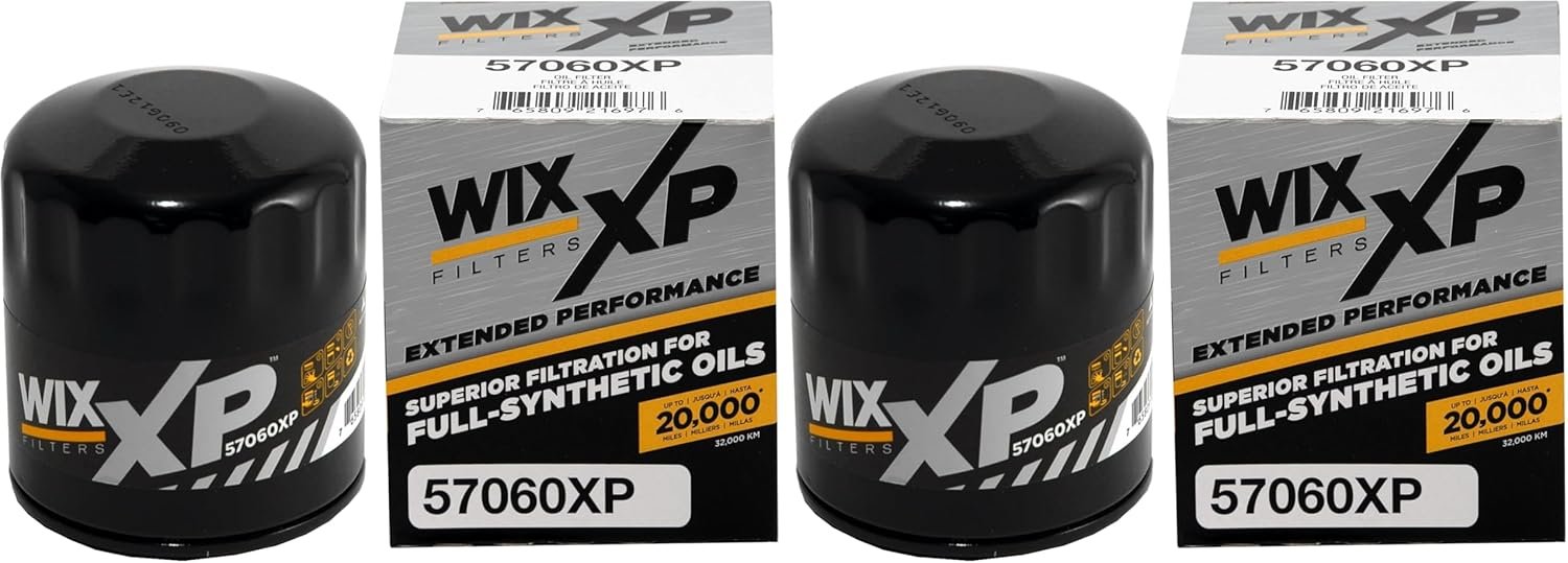 WIX 57060XP XP Oil Filter Pack of 2: Synthetic Media for Extended Perf