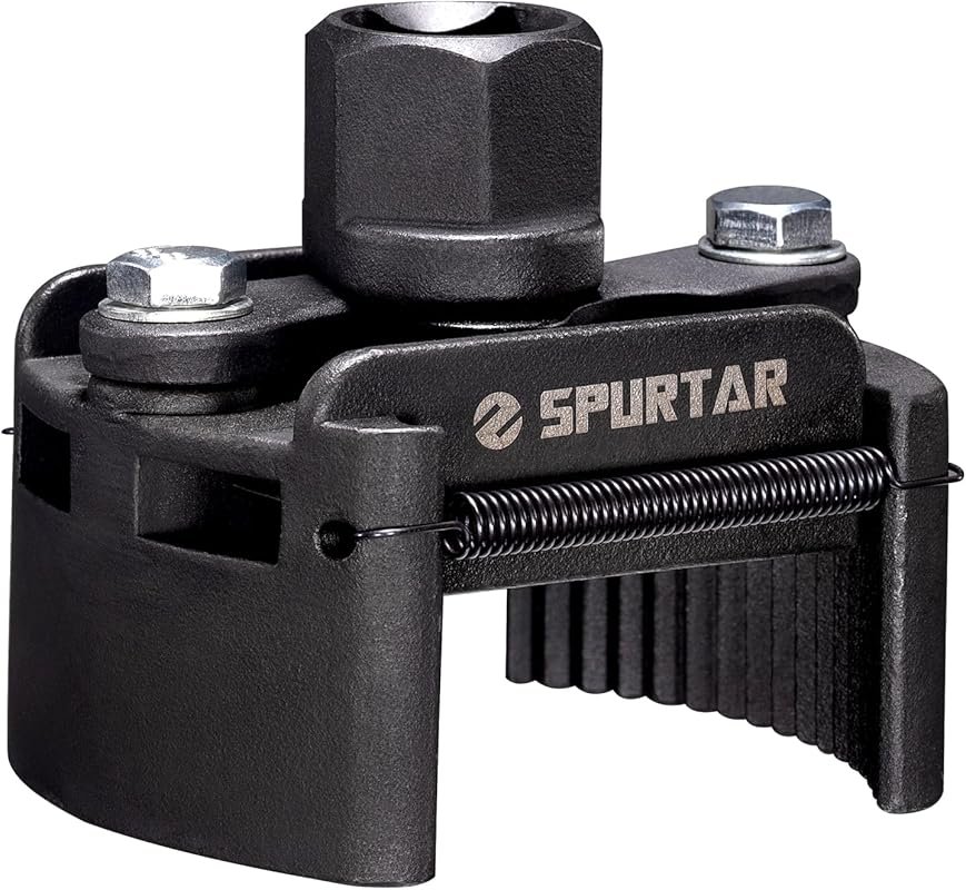 Spurtar 60-80mm Adjustable Oil Filter Wrench 2-3/8 to 3-1/8 Inch 1/2