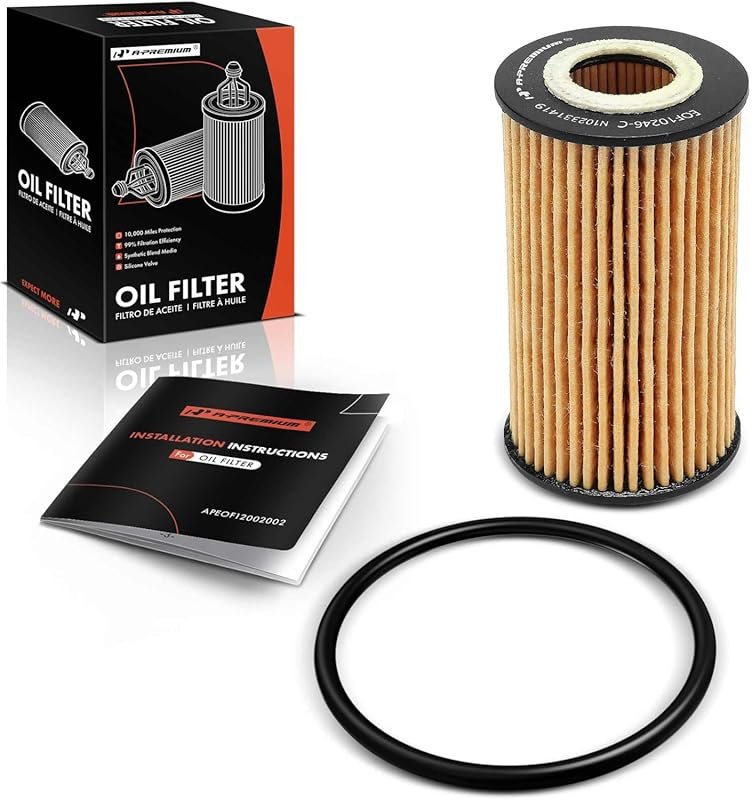 A-Premium 10K-Mile Oil Filter Compatible with Chevy Equinox Malibu Cru