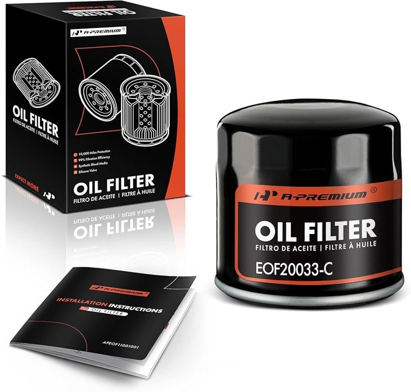 A-Premium 10K Miles Protection Spin-On Oil Filter for Ford Chevy HD Ca