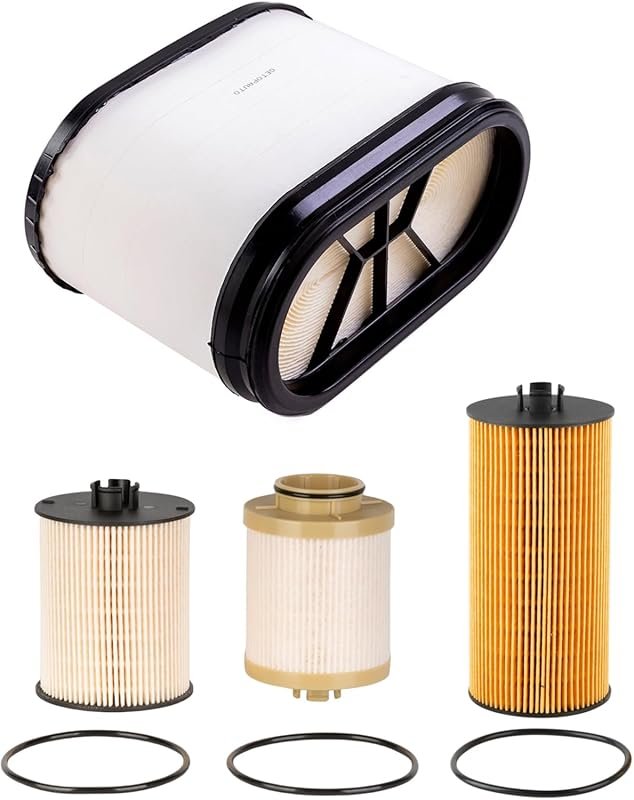 GETOPAUTO FA1886 FD4617 FL2016 Air Fuel Oil Filter Kit Ford 6.4L Power