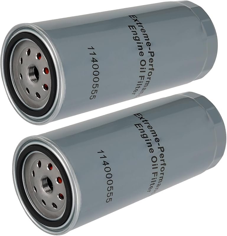 5-Micron 6.6 Duramax Oil Filter 2-Pack Compatible 2001-2019 Chevy Silv