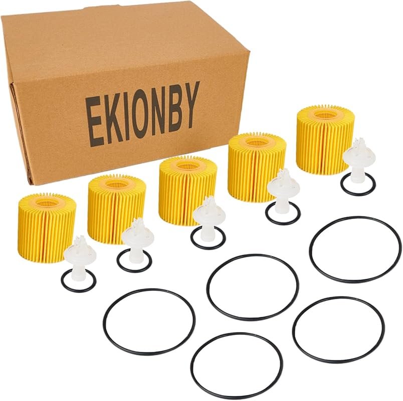 5PCS 04152-YZZA1 Engine Oil Filter Kit – Compatible with Toyota & Lexu