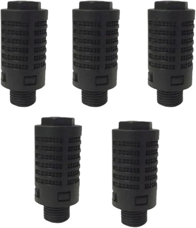 5-Pack 1/8-Inch NPT Air Muffler Valve Silencer Filter Regulator for Ti