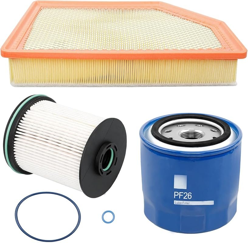 6.6L Duramax Fuel Oil Air Filter Kit TP1015 PF26 A3248C for 2020-2024 