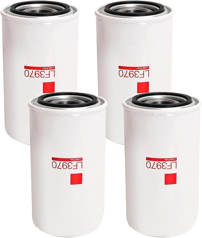 [Pack of 4] LF3970 Lube Oil Filter for Cummins QSB 5.9L 6.7L ISB Engin