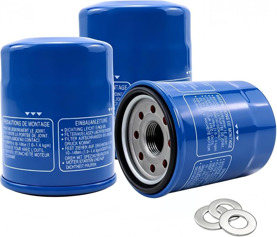 High Efficiency Non-OEM 15400-PLM-A02 Oil Filter 3-Pack for Honda Acco