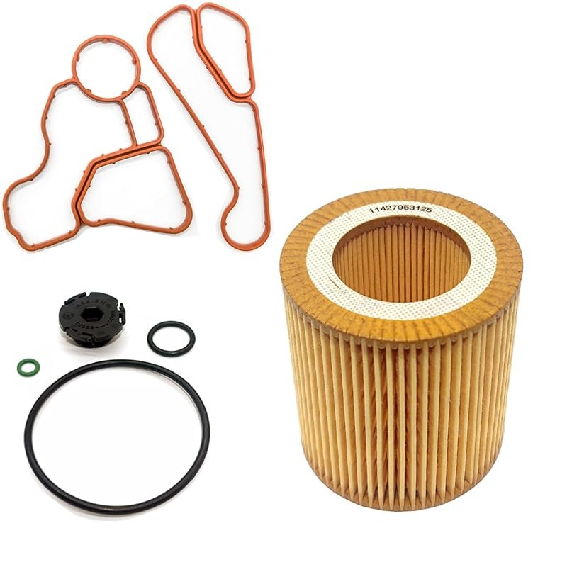 AMCC Enhanced Oil Filter Adapter Housing Gasket Seal Kit 3Pcs for BMW 