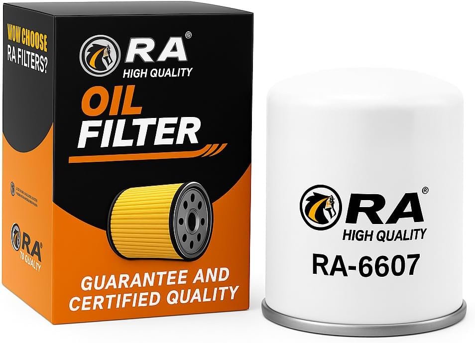 RA-6607 High-Performance Engine Oil Filter Compatible with Nissan Alti
