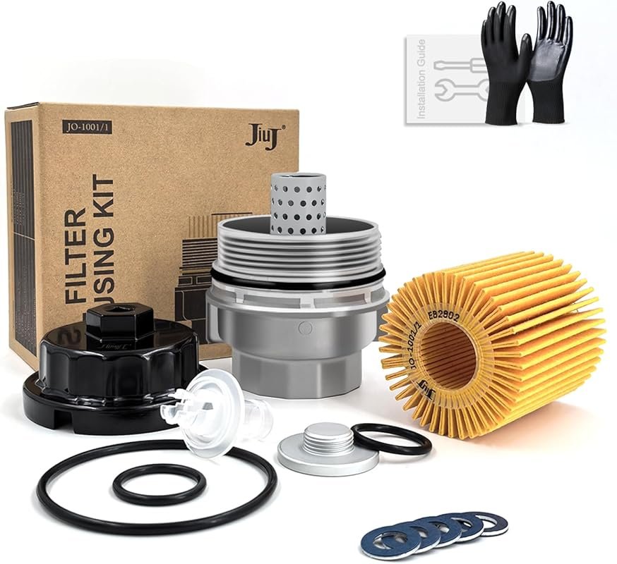 Premium Aluminum Oil Filter Housing Cap Kit for Toyota 4Runner 2010-20