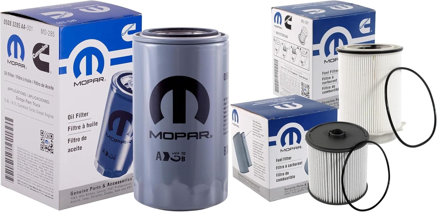 Mopar OEM Filter Bundle Fuel Water Separator Oil for 2020-2024 Ram 250
