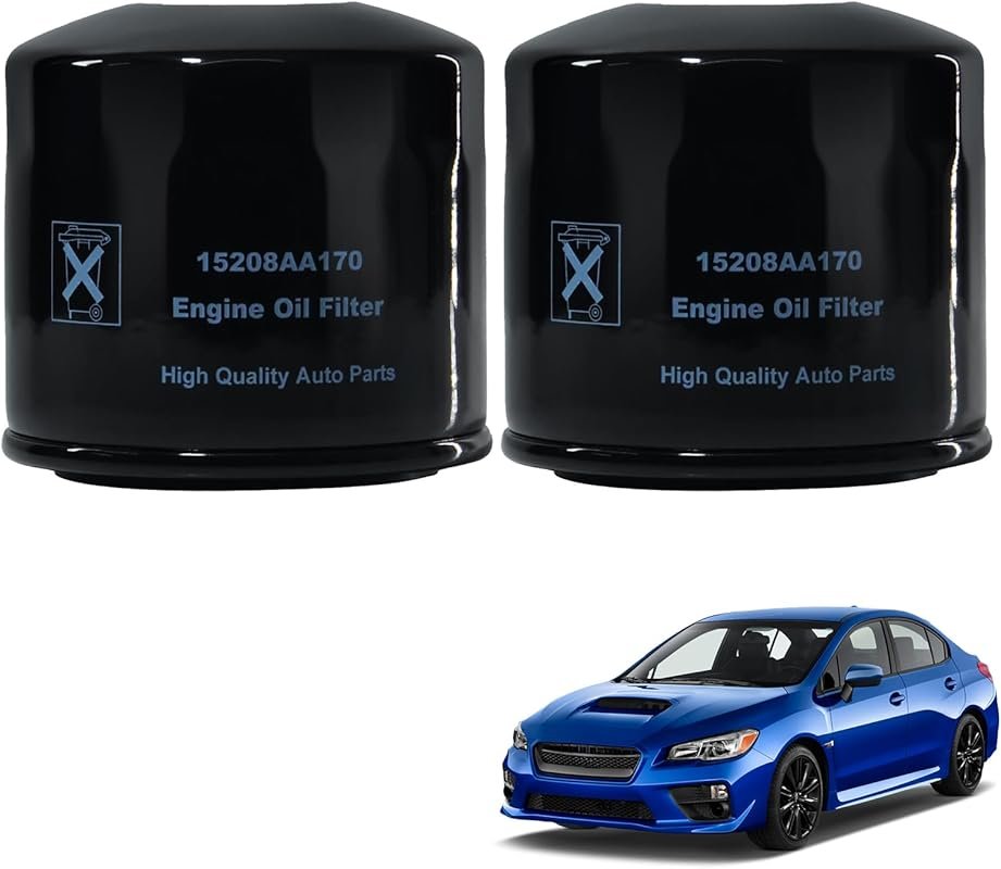 2-Pack 15208AA170 Engine Oil Filters for Subaru WRX 2015-2021 2.0L BRZ