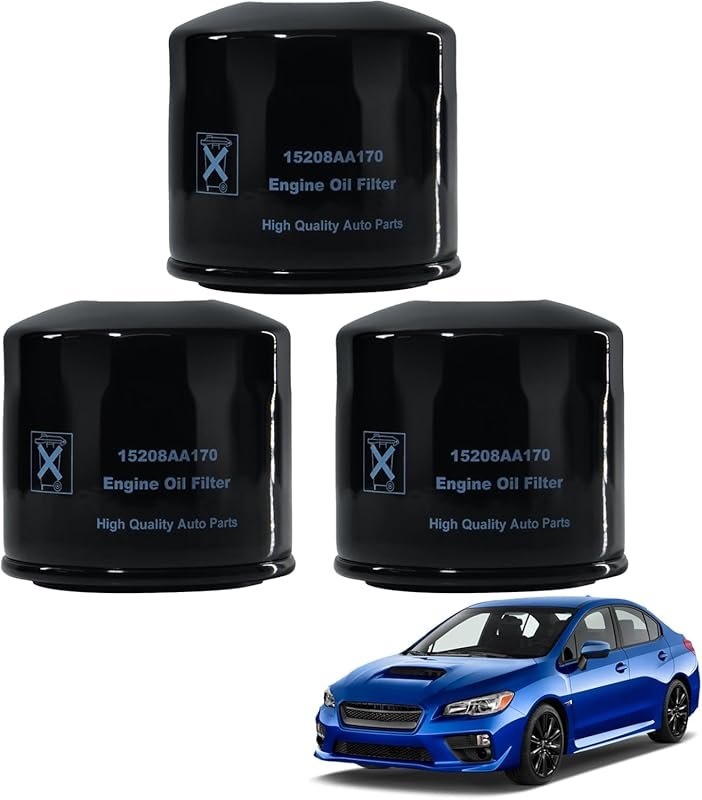 3-Pack 15208AA170 Engine Oil Filters Compatible with Subaru WRX BRZ 20