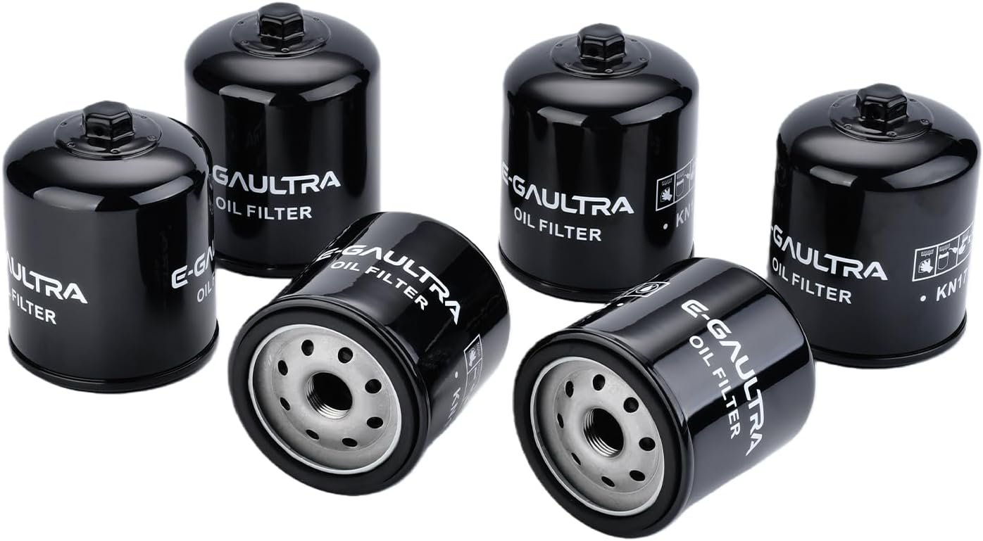 KN171B 6-Pack Oil Filters Compatible with Harley Davidson Softail Dyna