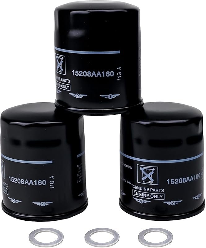 3 Pack 15208AA21A Engine Oil Filters for Subaru Outback Legacy Impreza
