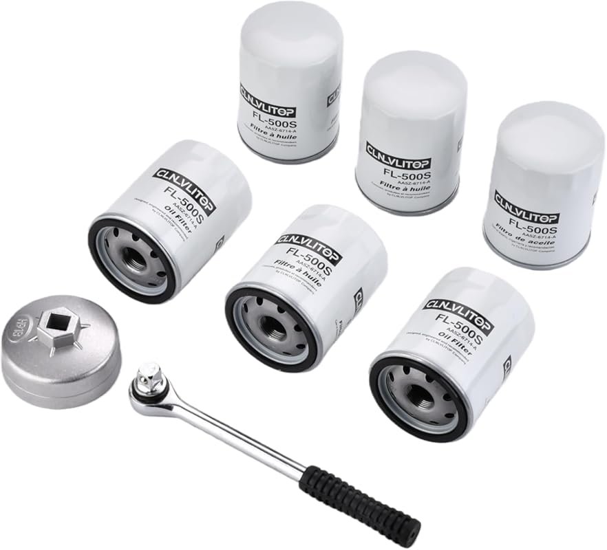 Oil Filter Kit with Wrench for Ford F-150, Explorer & More, 6-Pack