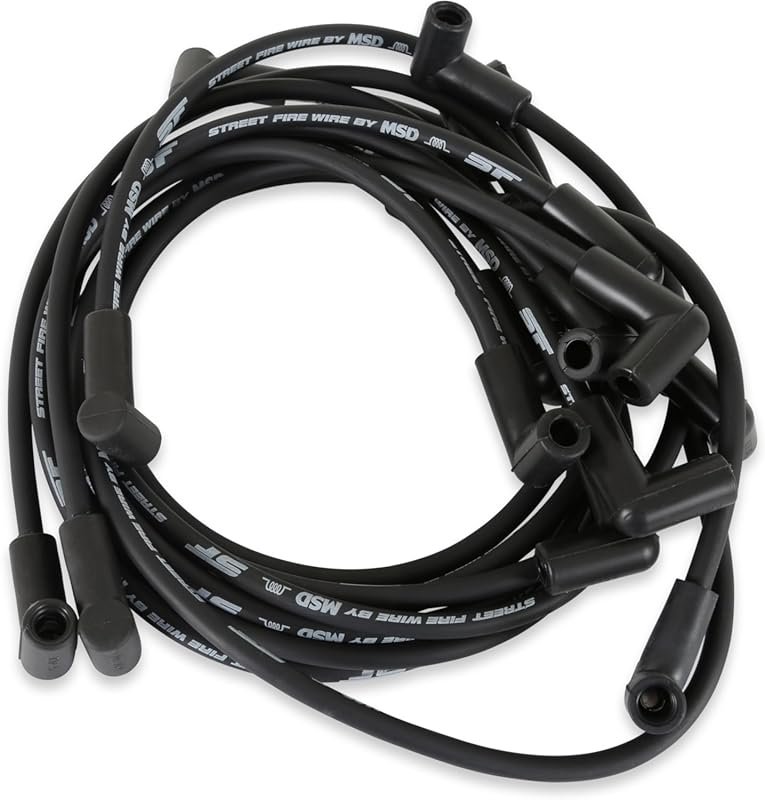 MSD Street Fire 5562 Spark Plug Wire Set for Reliable Engine Performan